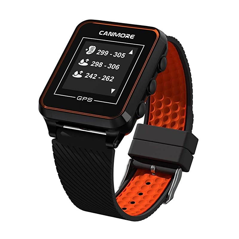 TW353 GPS Golf Watch Essential Golf Course Data and Score Sheet Minimalist amp User Friendly 38000+ Free Courses Worldwide 4ATM Waterproof 1Year Warranty Orange