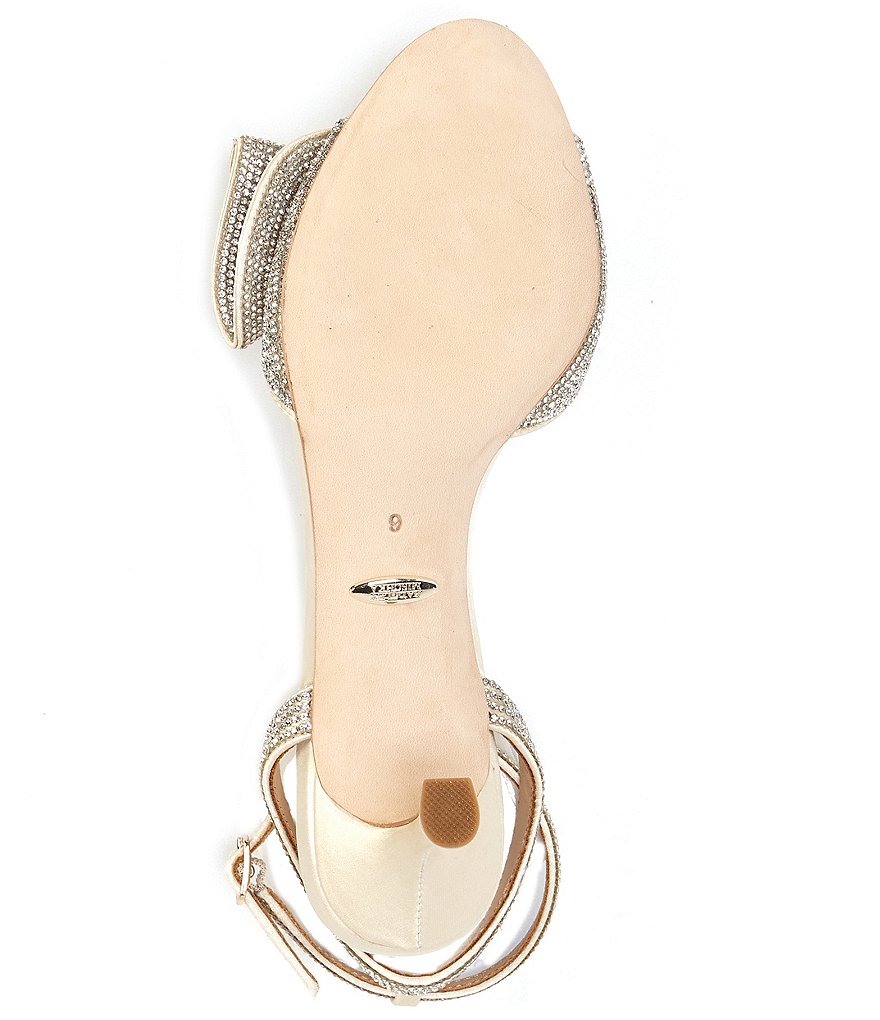 Badgley Mischka Remi Crystal Embellished Detail Dress Sandals