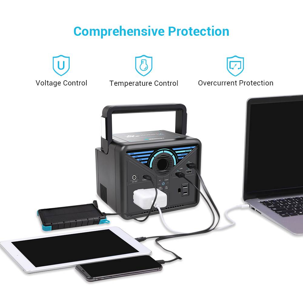 Renogy Phoenix 200 Portable Pure Sine Wave Station, 189Wh Solar Generator, Lithium Backup Supply with Quick Charge USB, Power Delivery Type-C, D-Tape, AC Outlet for CPAP Camping Camcorder