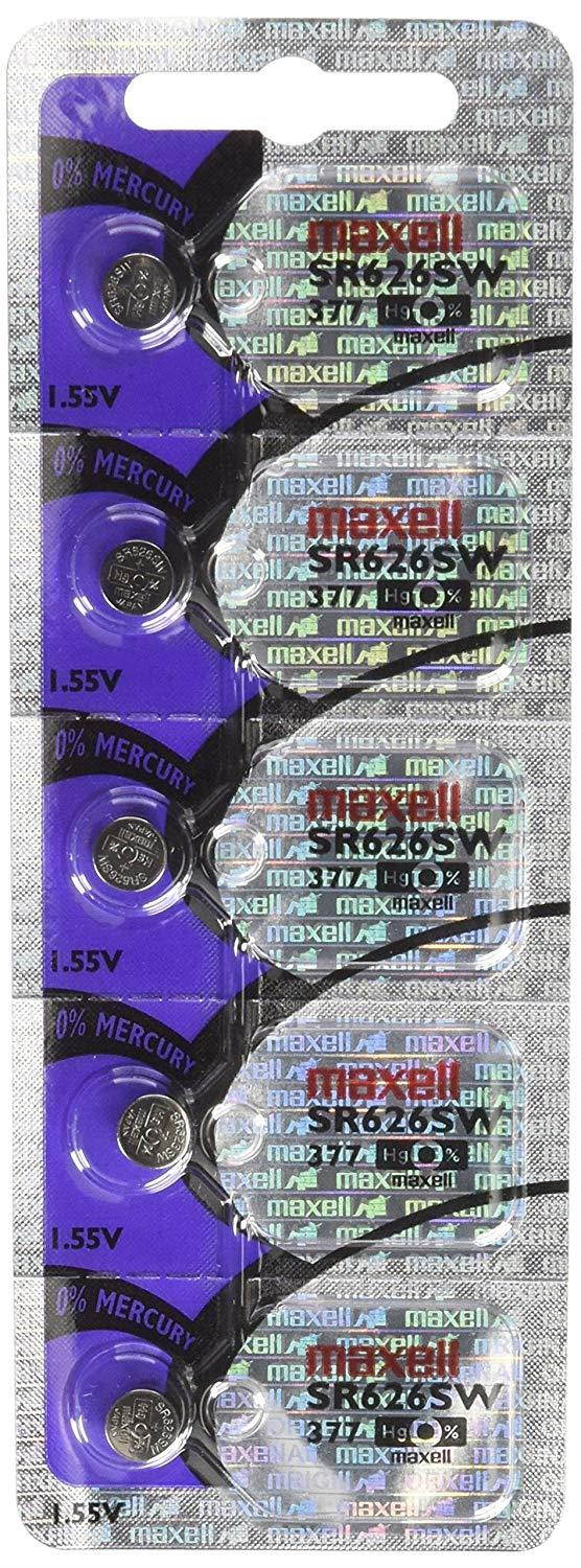15 Maxell SR626SW 377 Silver Oxide Watch Batteries, New hologram packaging that guarantees authenticity