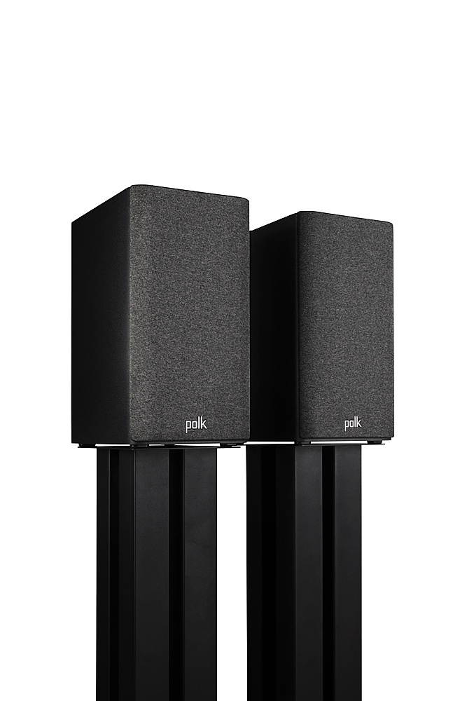 Polk Audio - Polk Reserve R100 Bookshelf Speaker, 1" Pinnacle Ring Tweeter  and  5.25" Turbine Cone Woofer, Dolby Atmos  and  IMAX Enhanced - Black (RESERVER100)