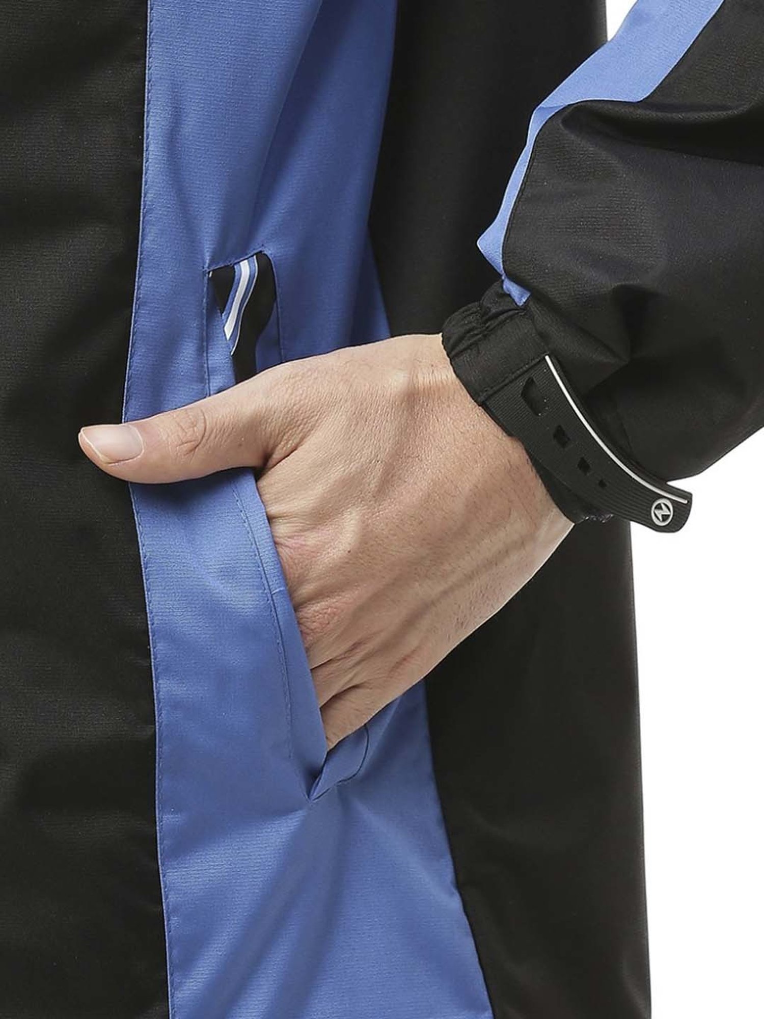 Zeel Black & Blue Raincoat Set