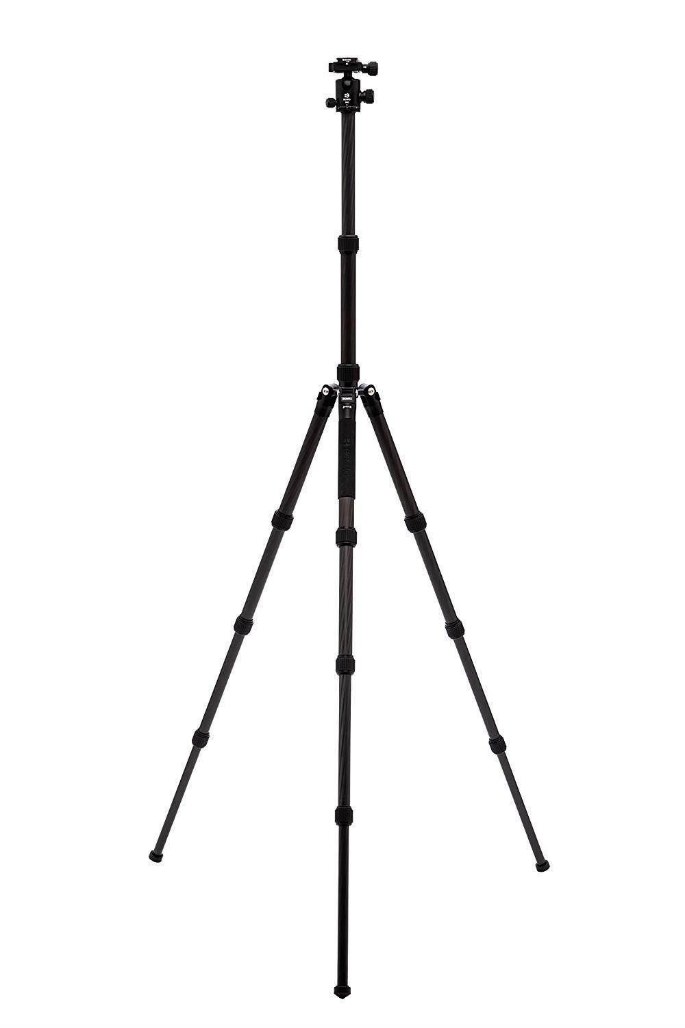 Benro Tripster Travel Carbon Fiber Tripod/Monopod, 2 Series, Black #FTR28CB1GBLK