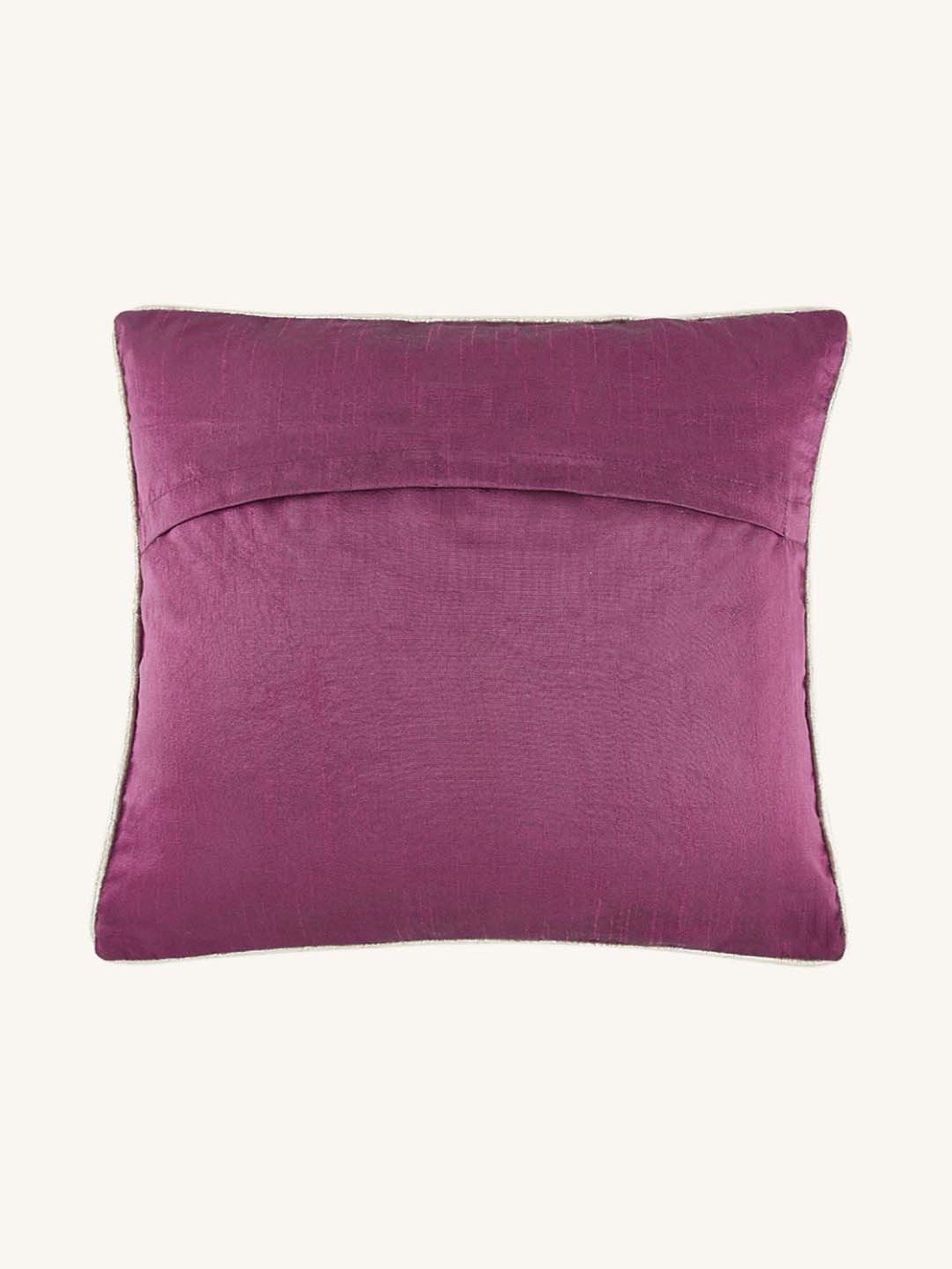 Living Scapes by Pantaloons Wine Cotton Cushion Cover
