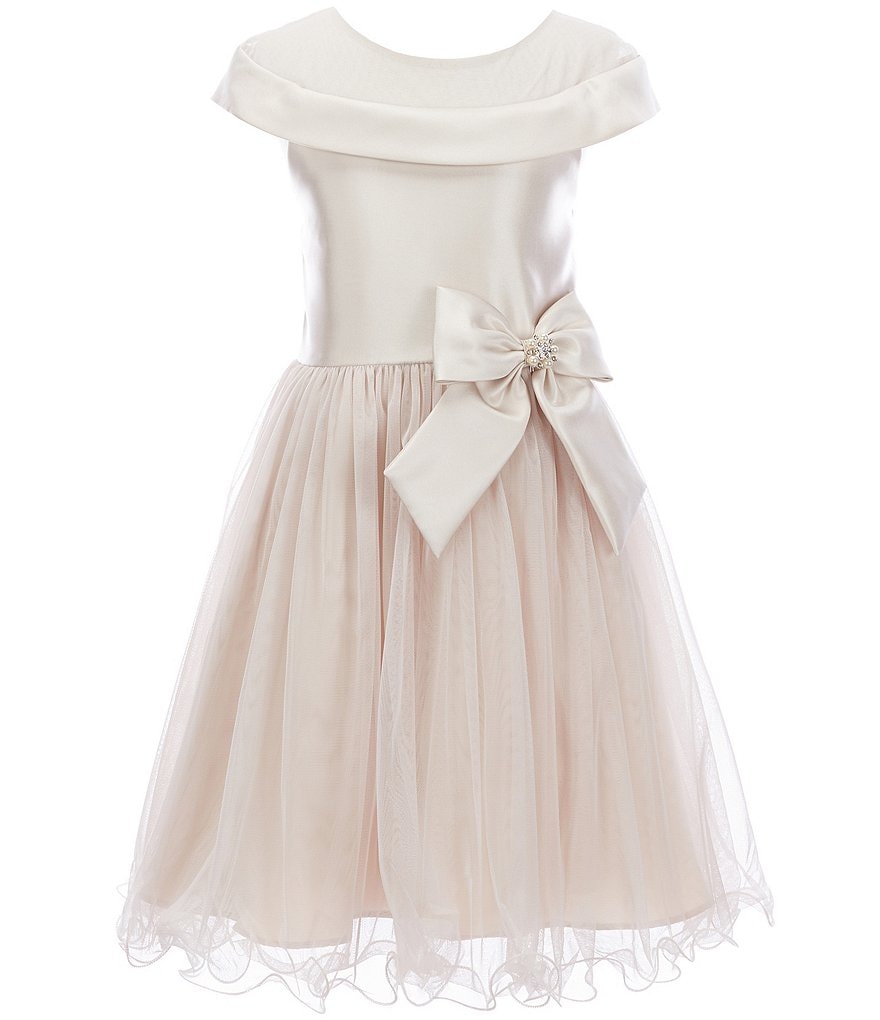 Bonnie Jean Big Girls 7-16 Sequin/Ombre Handkerchief-Hem Dress