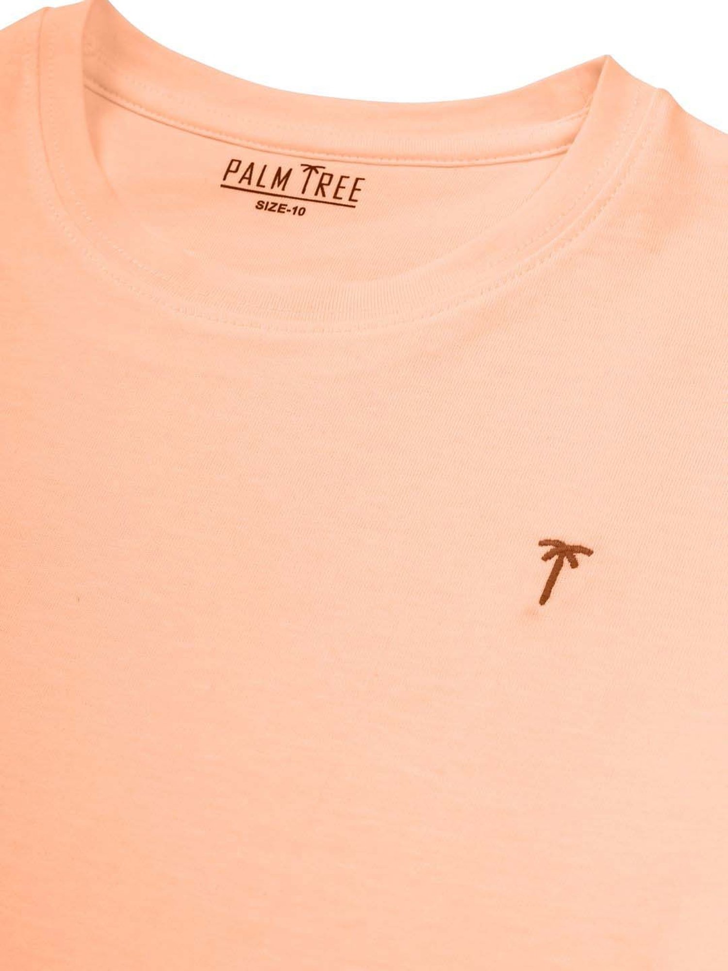 Palm Tree Kids Pink & Teal Blue Cotton Regular Fit T-Shirt (Pack of 2)