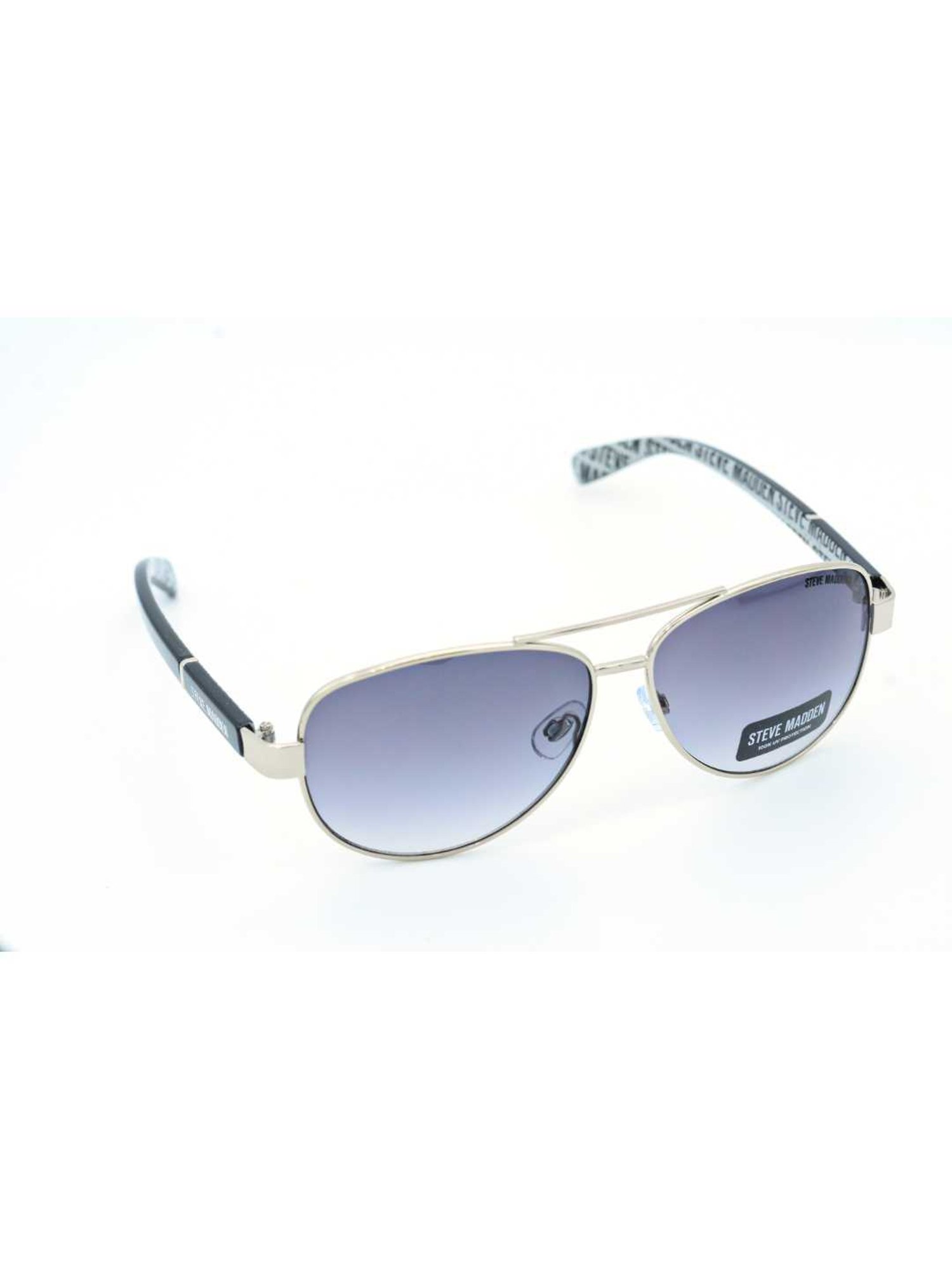 STEVE MADDEN Silver Oversize Irregular Sunglasses for Women