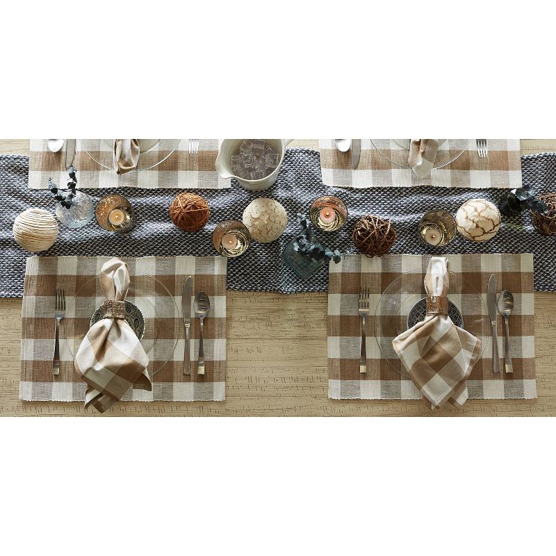 6pk Cotton Buffalo Check Placemats - Design Imports