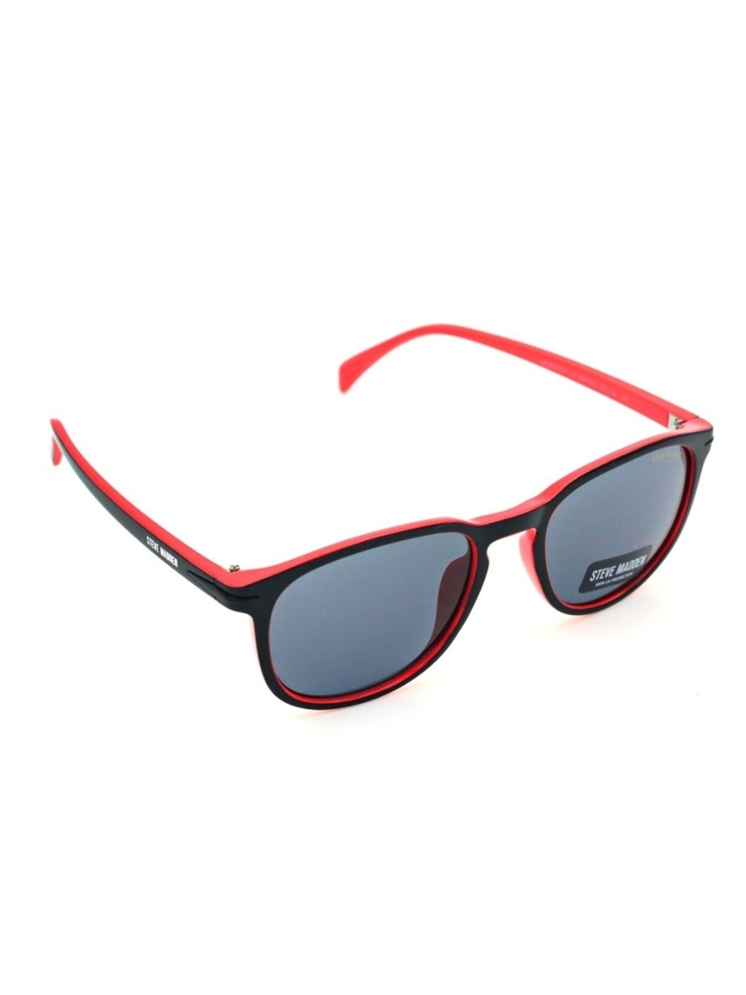 STEVE MADDEN Grey Round UV Protection Sunglasses for Men