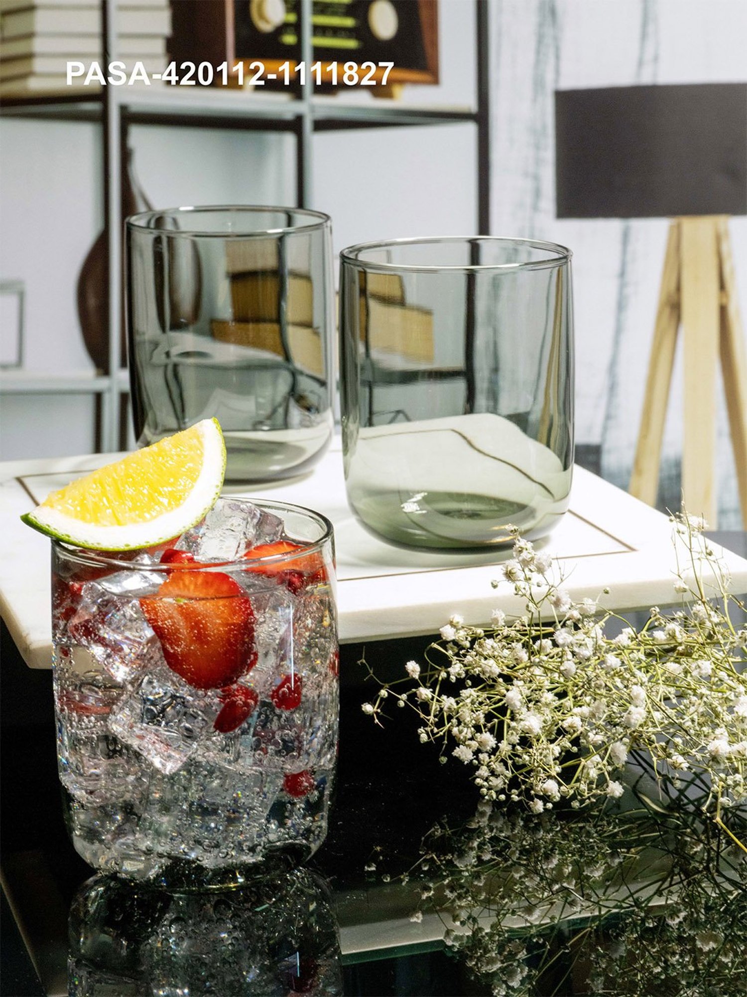 Pasabahce Transparent Glass Juice Cold Drink Glasses Iconic Tumbler - Set of 6 (280ml)