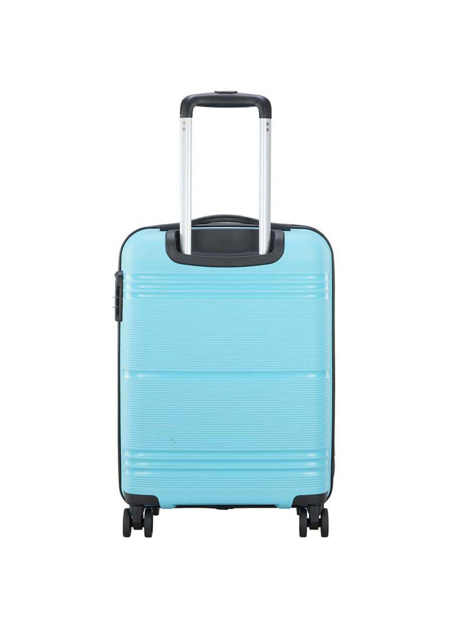 Skybags Focus Turquoise Striped Hard Cabin Trolley Bag - 40 cm