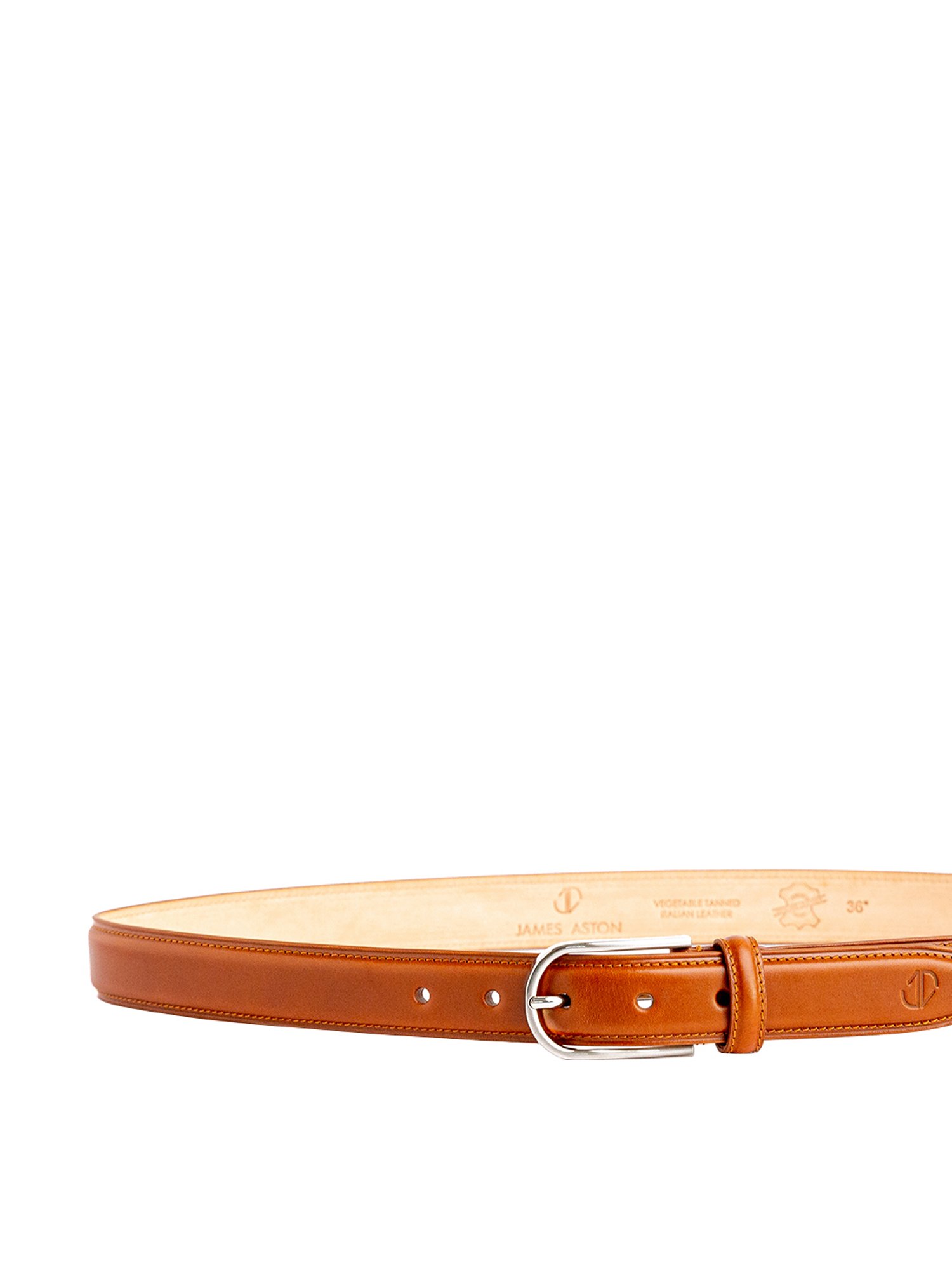 James Aston Tan Leather Waist Belt for Men