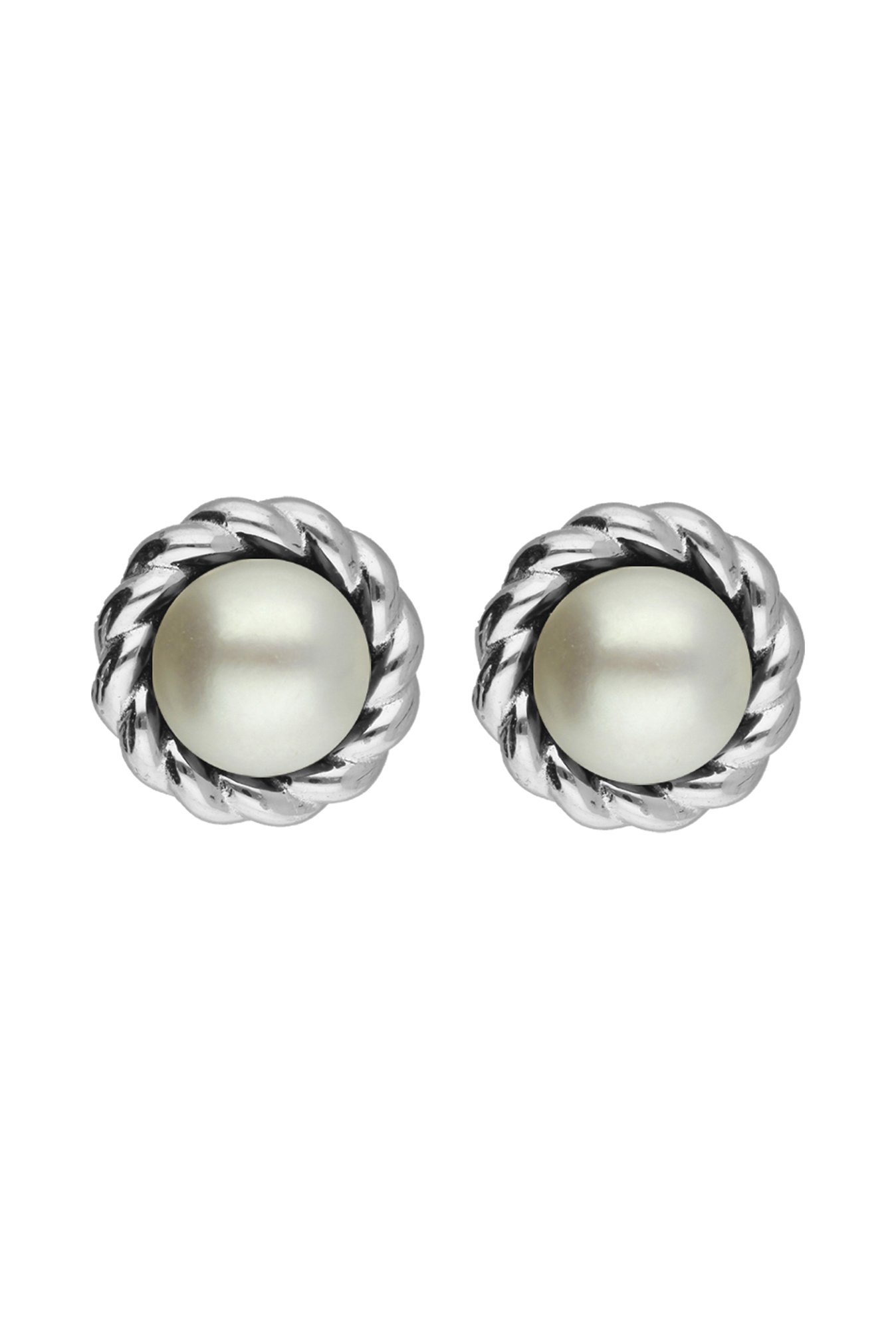 Sri Jagdamba Pearls 92.5 Sterling Silver Earrings