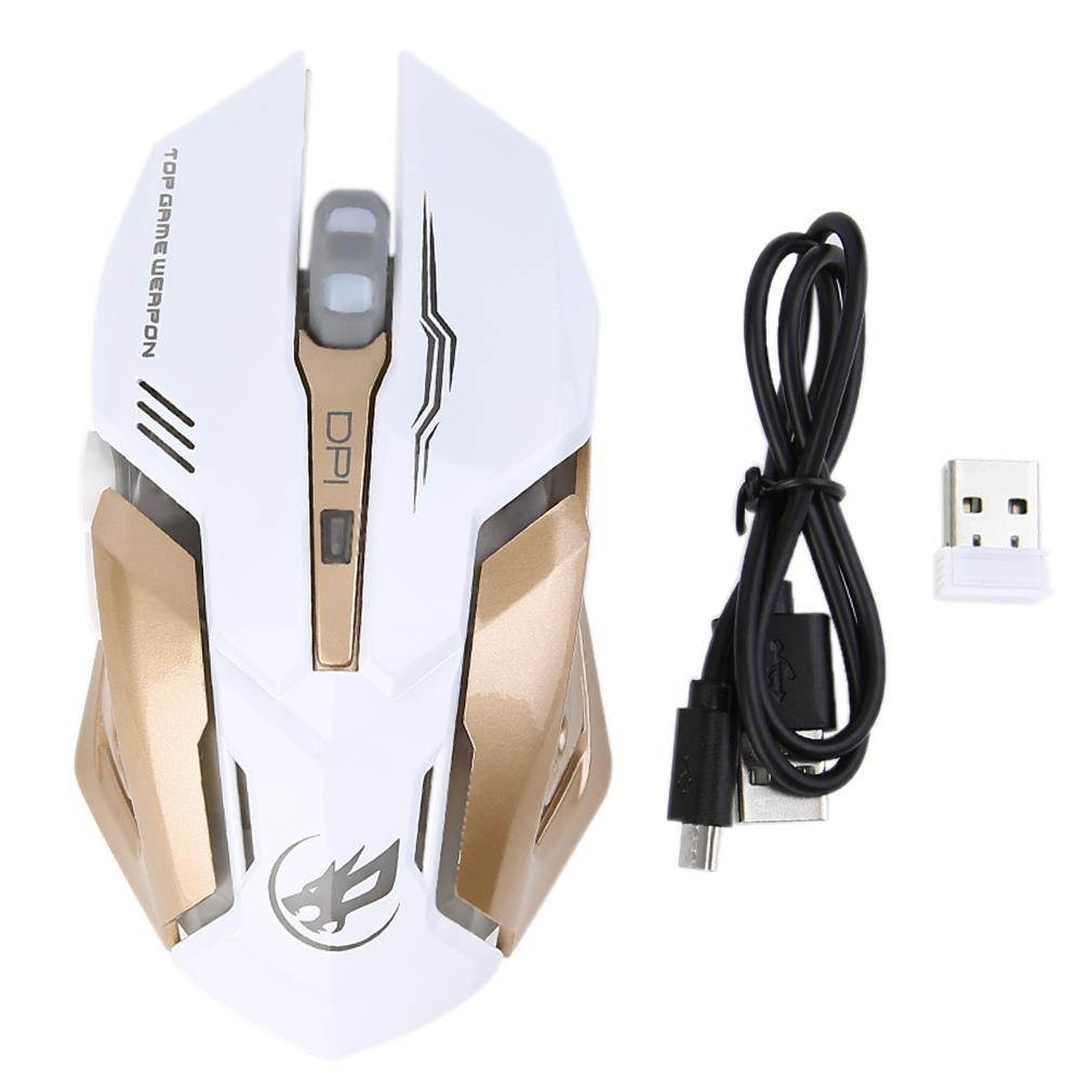 6 Buttons Wireless Optical Mouse Gamer Computer Mice Adjustable DPI Mouse