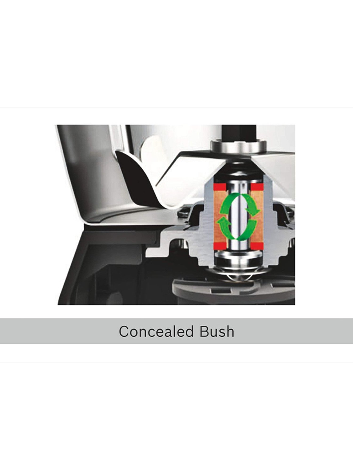 Bosch TrueMixx Joy Mixer Grinder 500 Watt with overload protector for better safety & 3 Jars (Red)