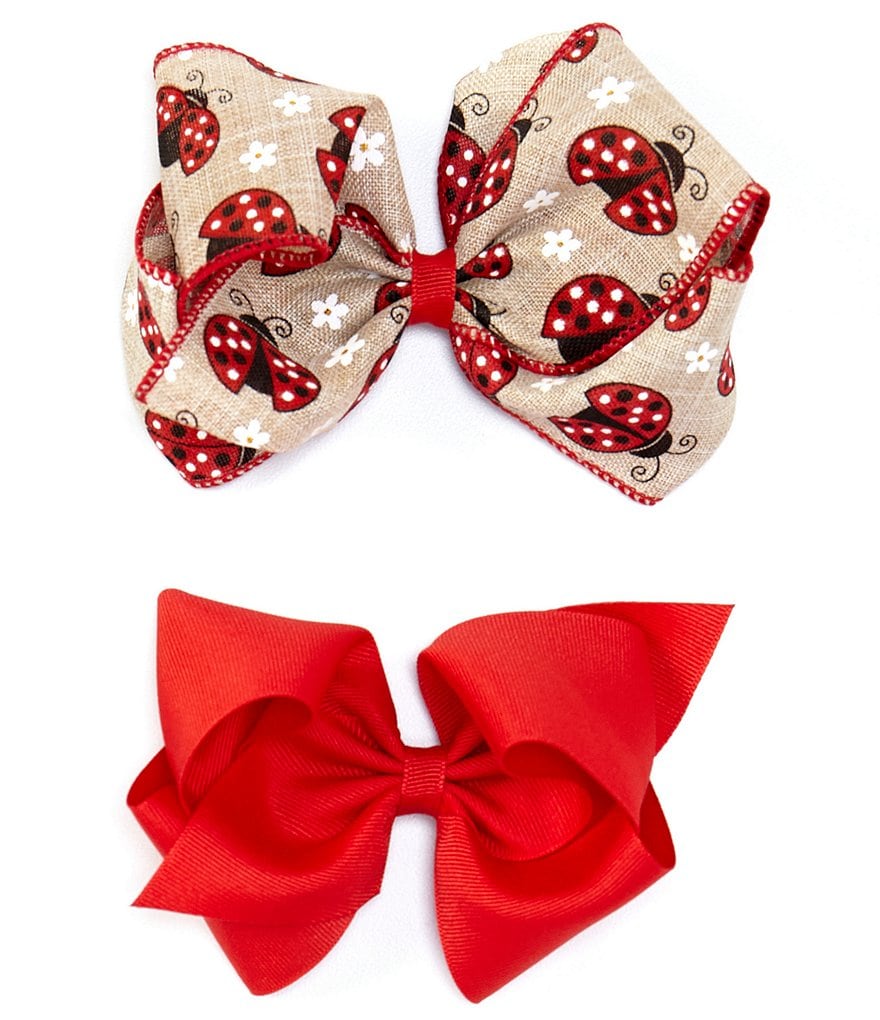 Edgehill Collection Little Girls Sparkle Satin Bow Wrap Headband