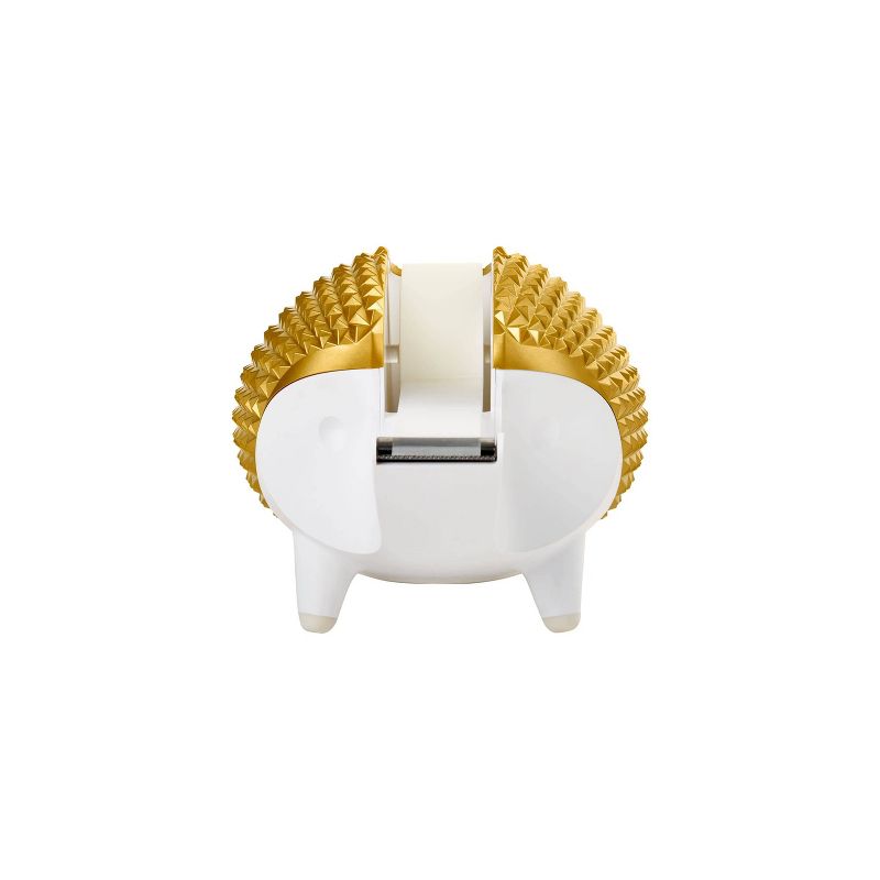 Scotch Designer Hedgehog Desktop Tape Dispenser - White/Gold