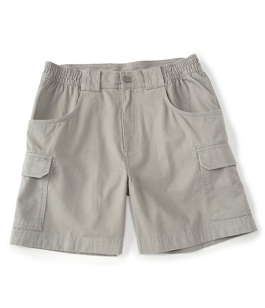 Roundtree & Yorke Big and Tall Performance 9#double; and 11#double; Inseam Flat Front Herringbone Print Shorts