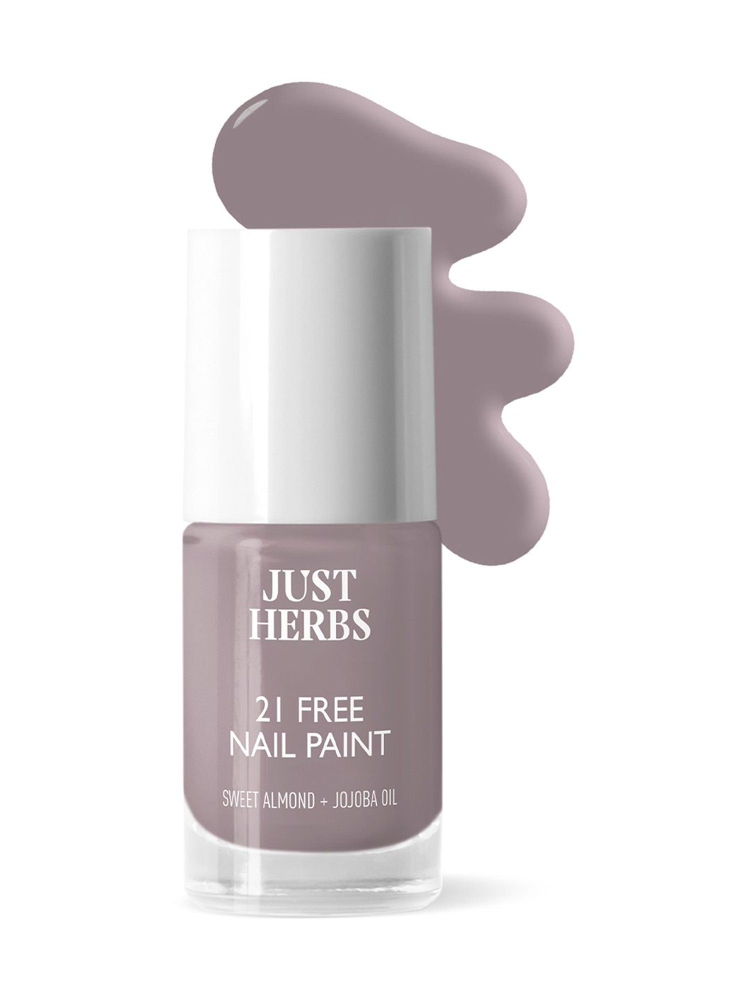 JUST HERBS 21 Free Nail Paint Charcoal Grey - 6 ml