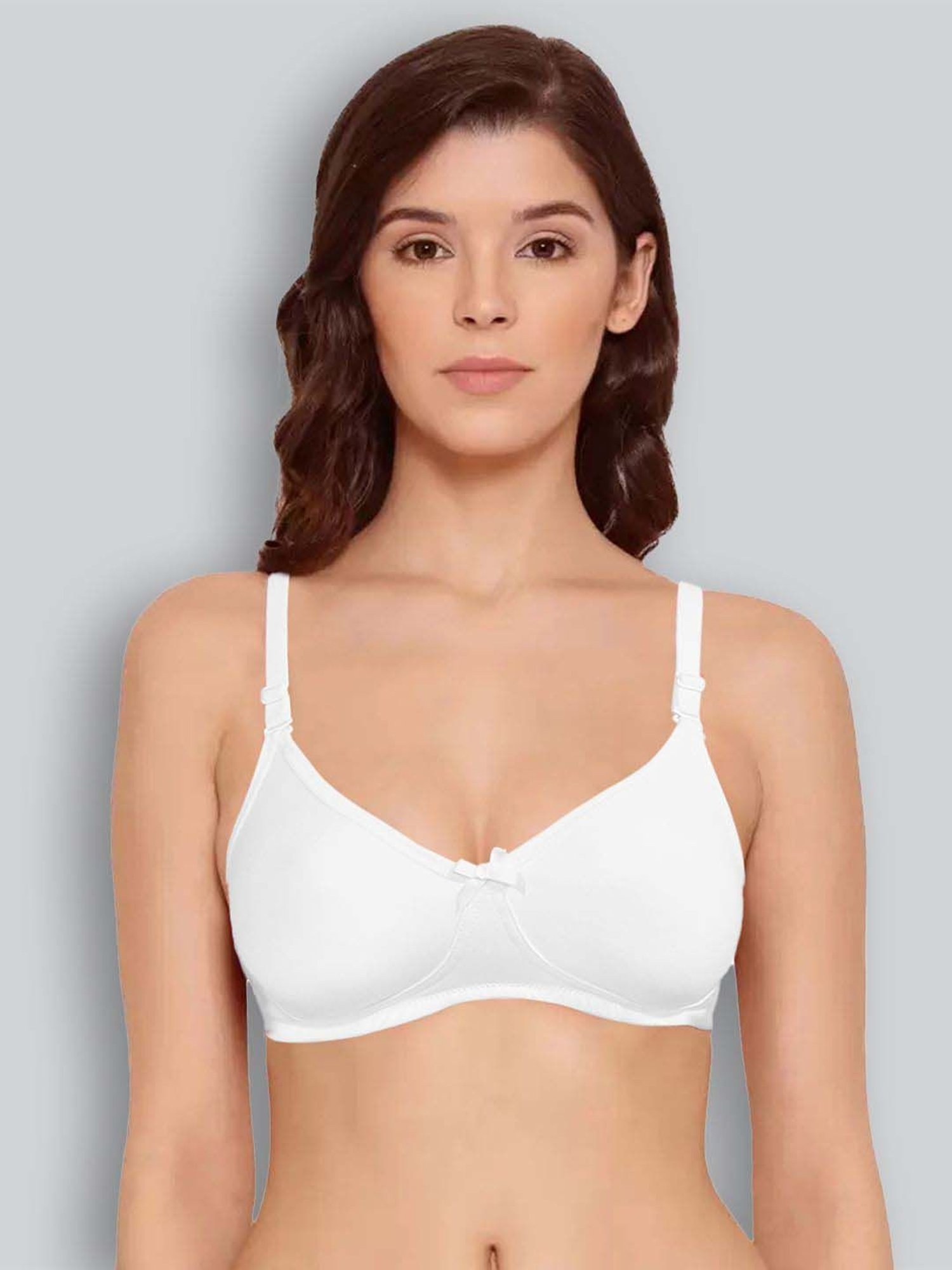 Lyra White Cotton Everyday Bra