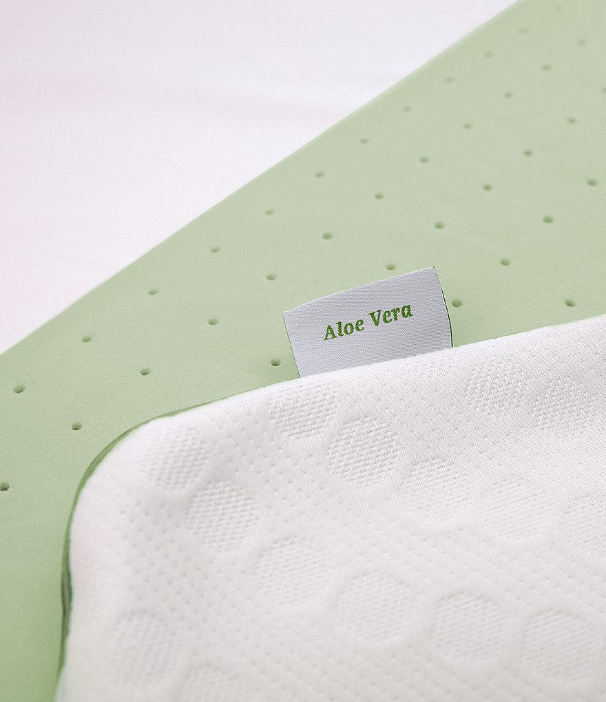 Sensorpedic Wellness Collection Calming Aloe Vera Infused Memory Foam Pillow