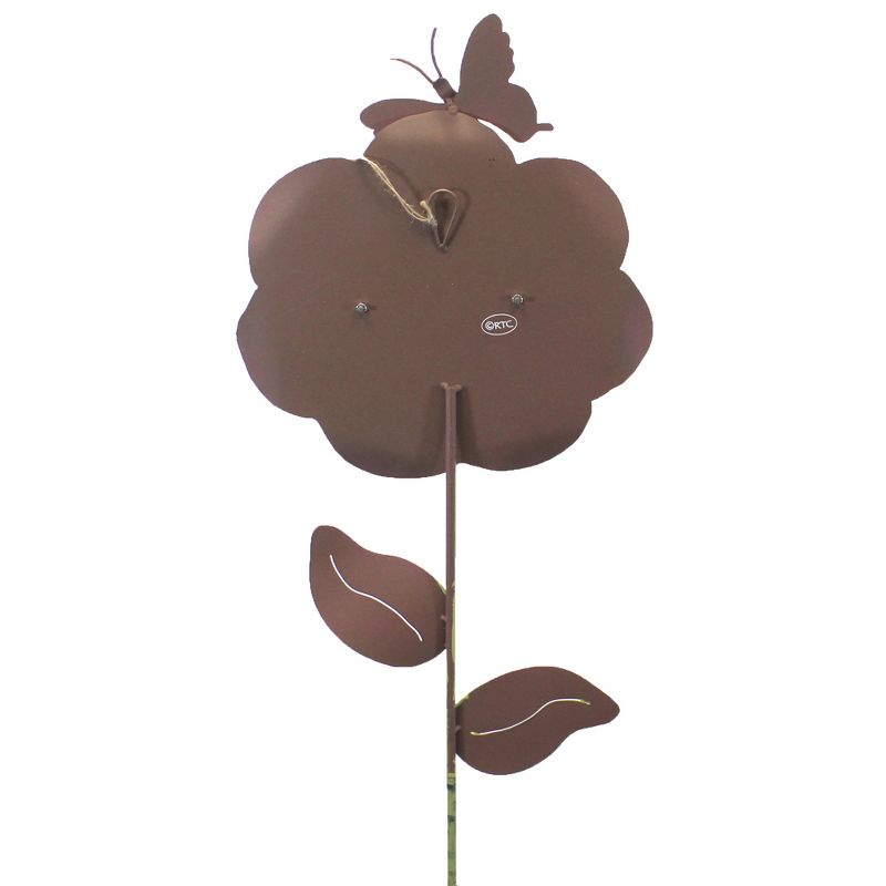 Home & Garden 34.25" Welcome Flower Butterfly Round Top Collection  -  Decorative Garden Stakes