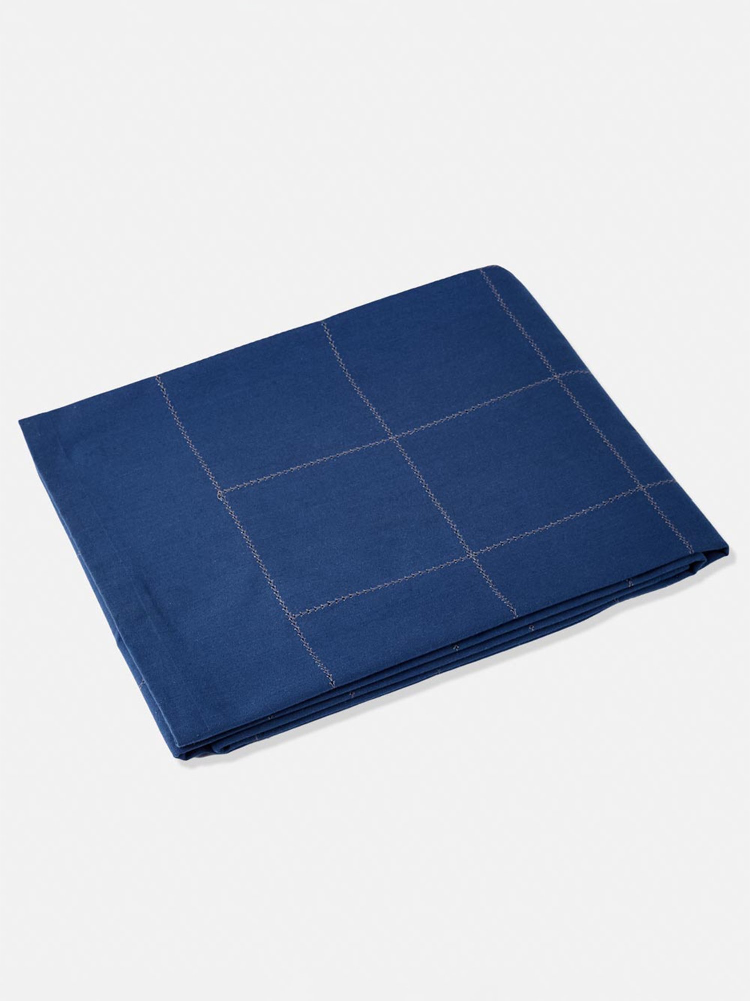 Fabindia Indigo Cotton 86 TC 200 GSM Baasu Table Cover - Set of 4