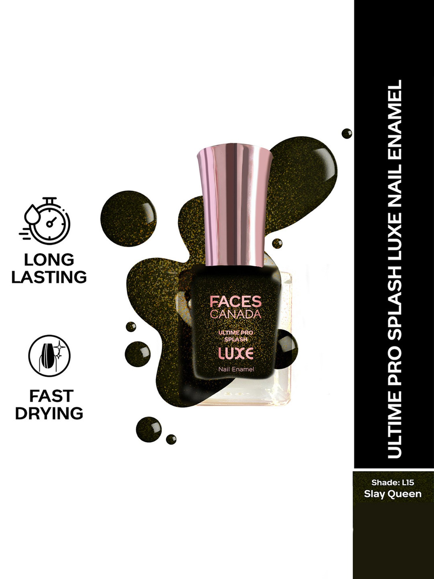 FACES CANADA Ultime Pro Splash Luxe Nail Enamel Slay Queen L15 - 12 ml