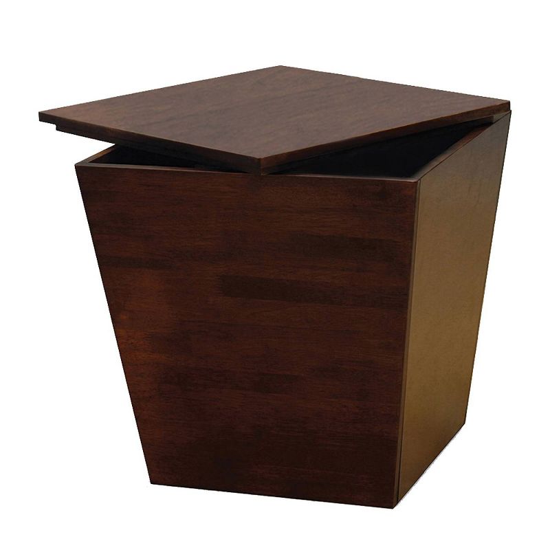 Mesa Storage Cube, End Table - Antique Walnut - Winsome