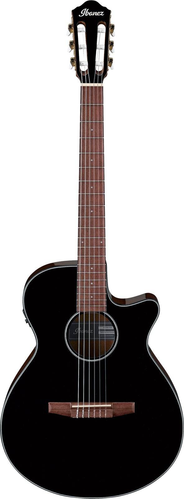 Ibanez AEG50NBKH Nylon Acoustic Electric Guitar In Black High Gloss