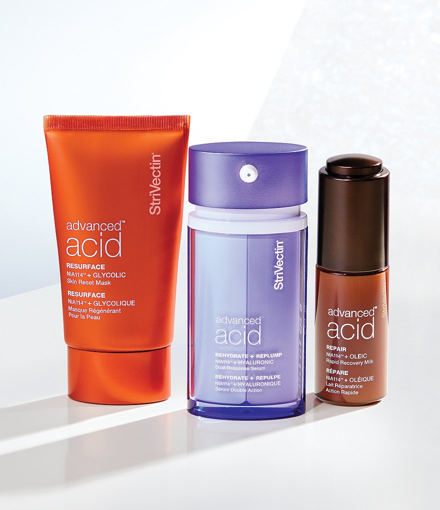 StriVectin Advanced Acid Rehydrate + Replump NIA114 + Hyaluronic Dual-Response Serum