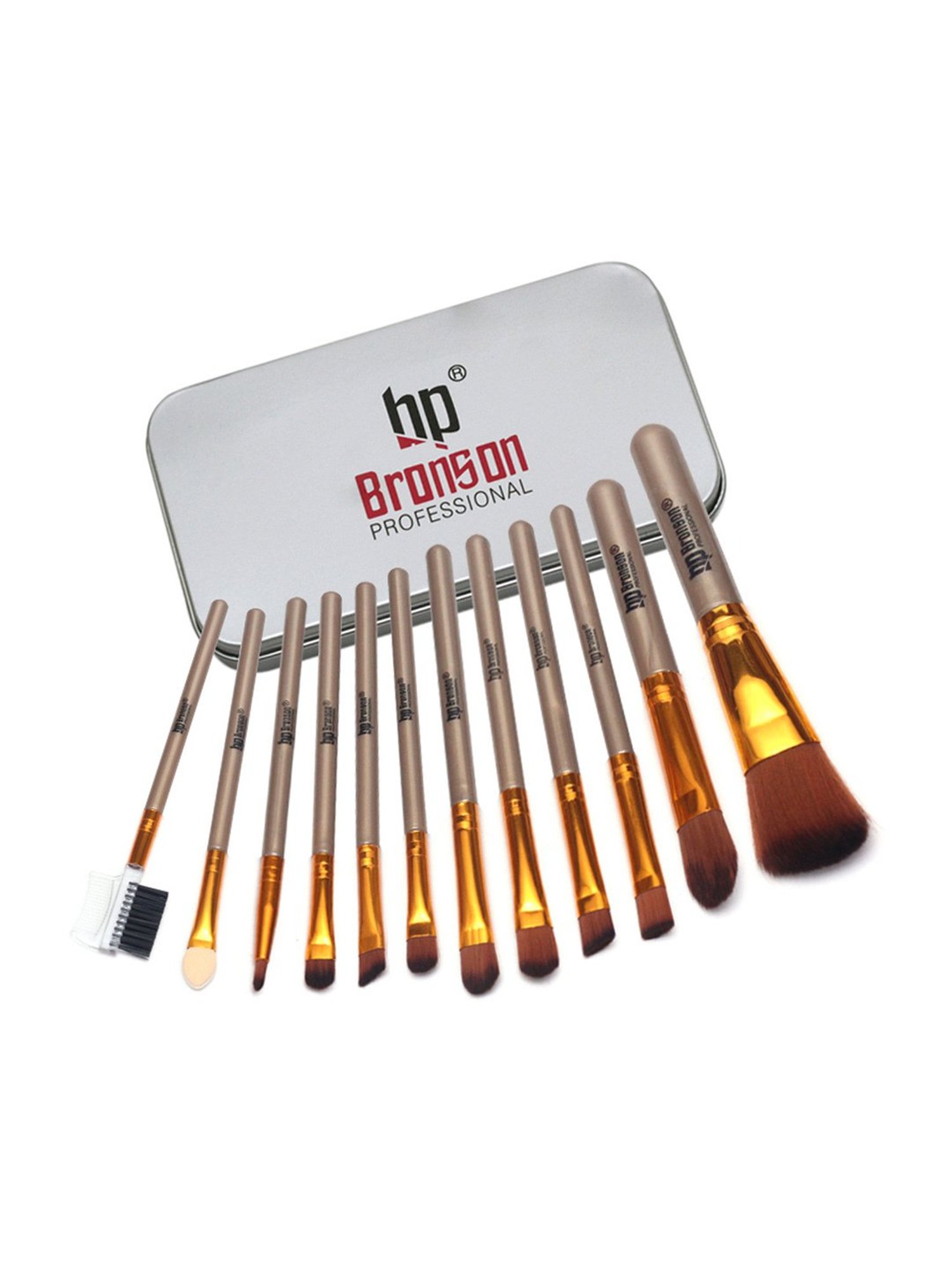 Bronson Professional Mini Makeup Brushes - Set of 12