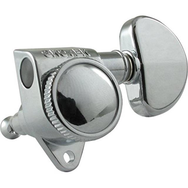 grover 502bc rotogrip locking rotomatic tuners, 3perside, black chrome