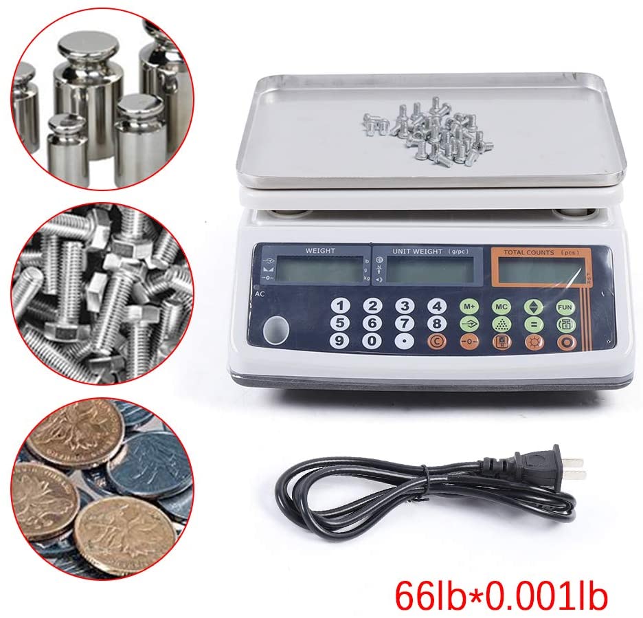 LOYALHEARTDY 66Ib*0.001Ib Electronic Postal Scale/Coin Accurate Digital Scale/ 110V in the United States