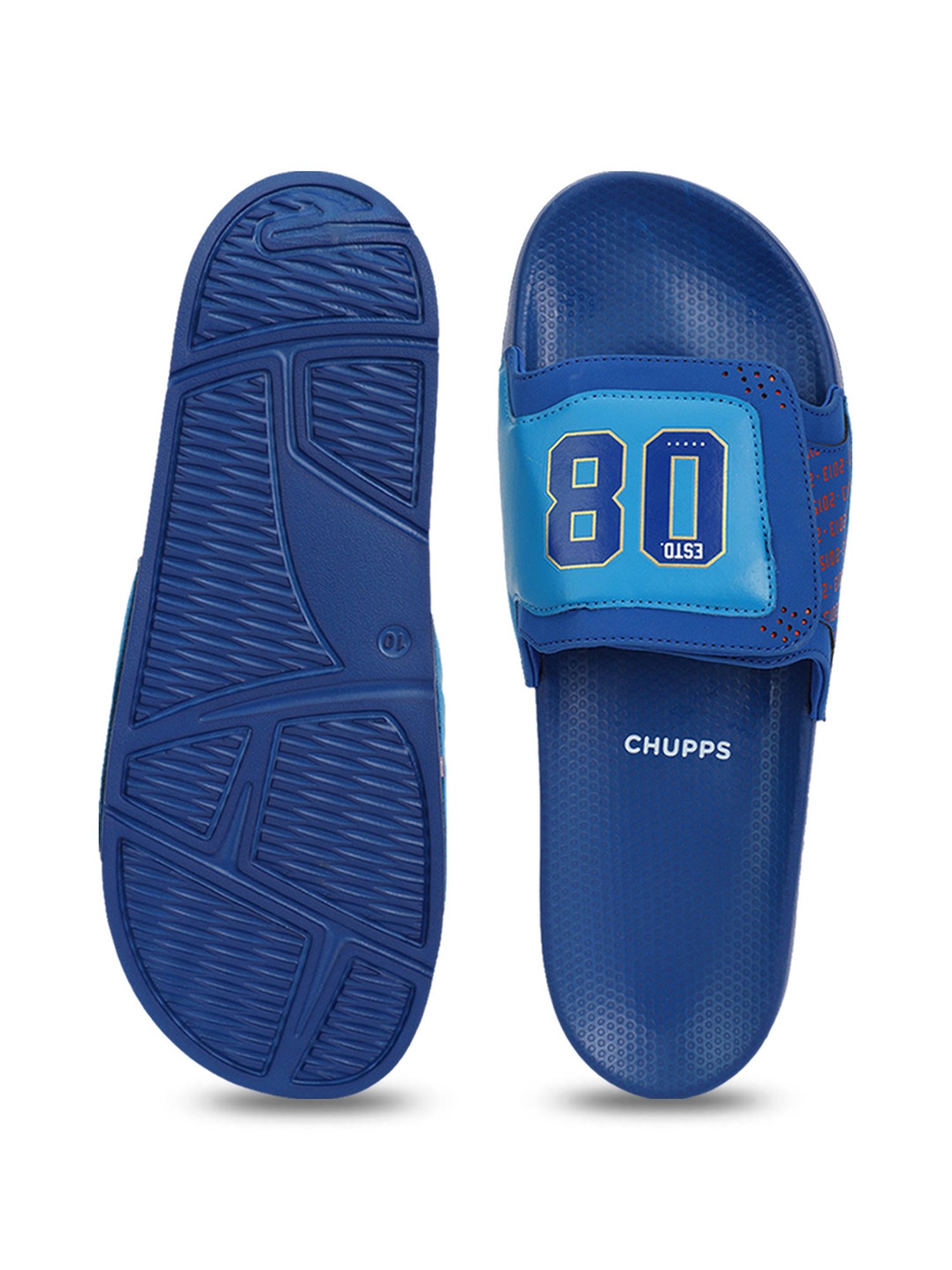 Chupps Men's Mumbai Indians Blue Slides