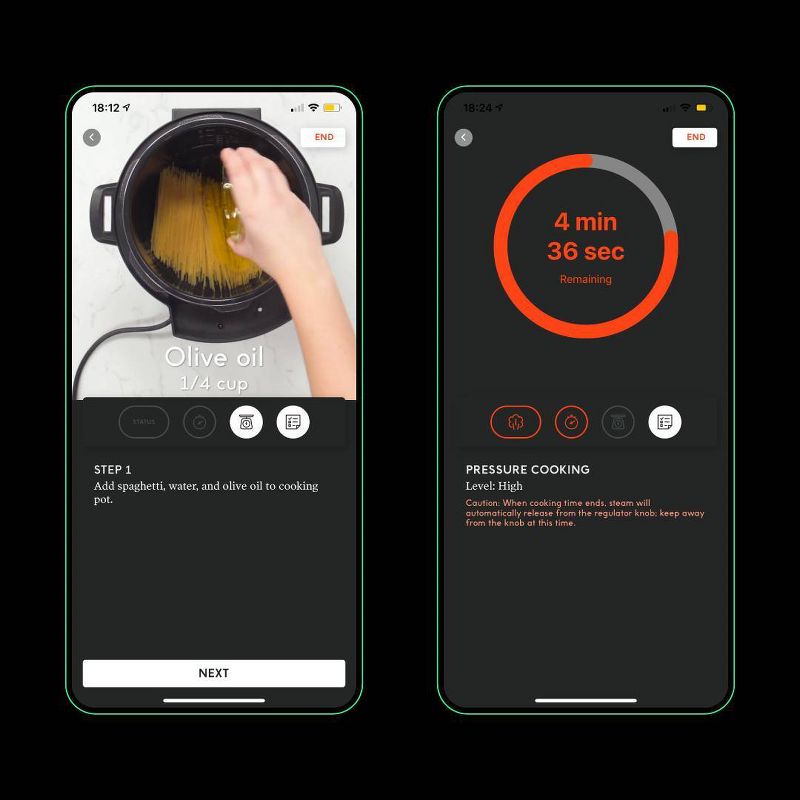 CHEF iQ 6qt Multi-Function Smart Pressure Cooker with Built-in Scale, Pairs With App Via WiFi - Black