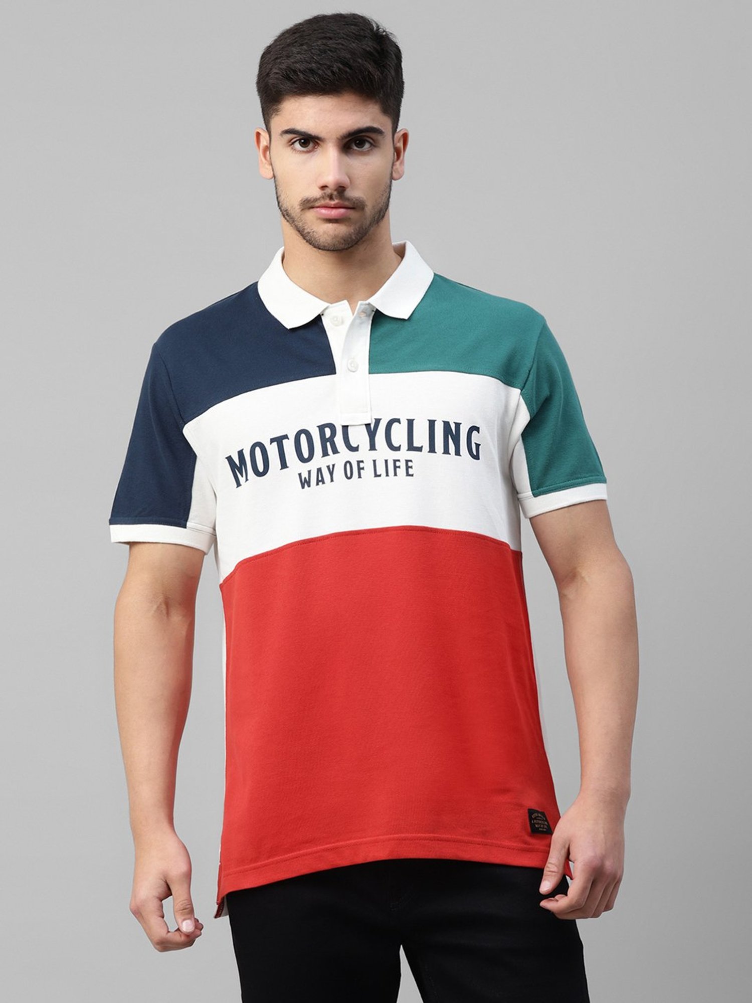 Royal Enfield Red Regular Fit Polo T-Shirt