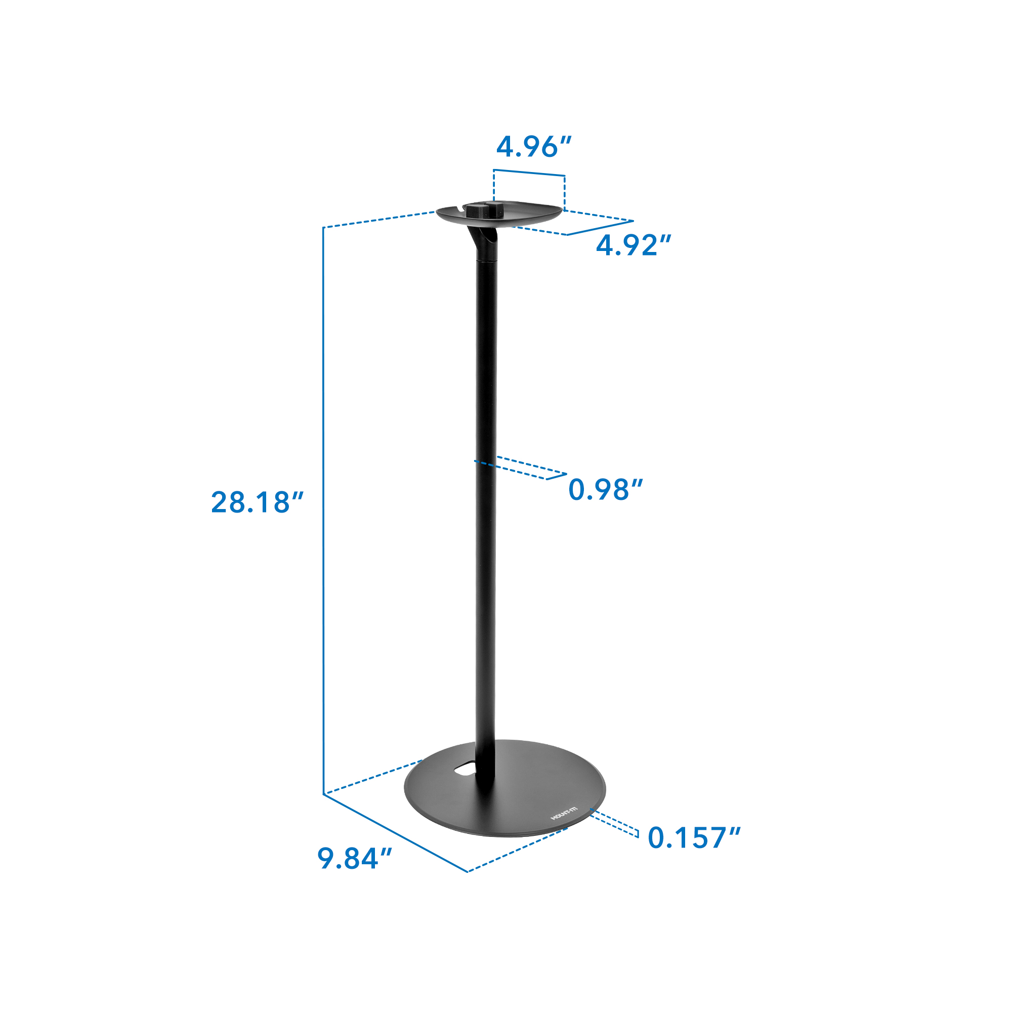 Mount-lt! Floor Standing Speaker Stands