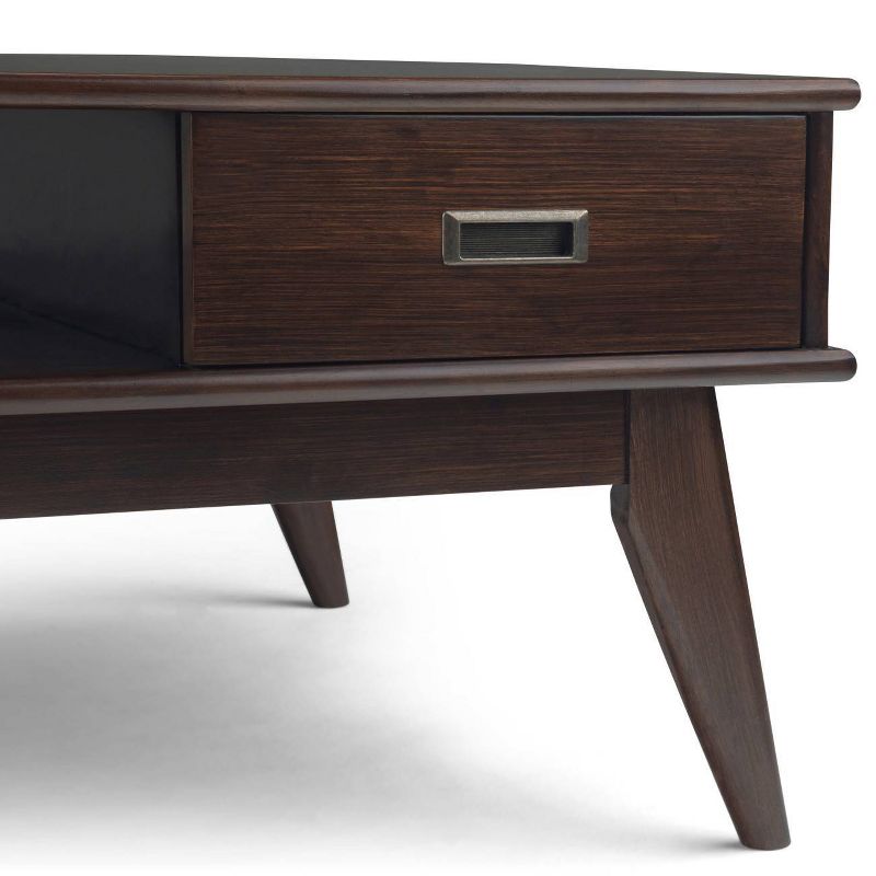 36" Tierney Mid Century Square Coffee Table Brown - WyndenHall