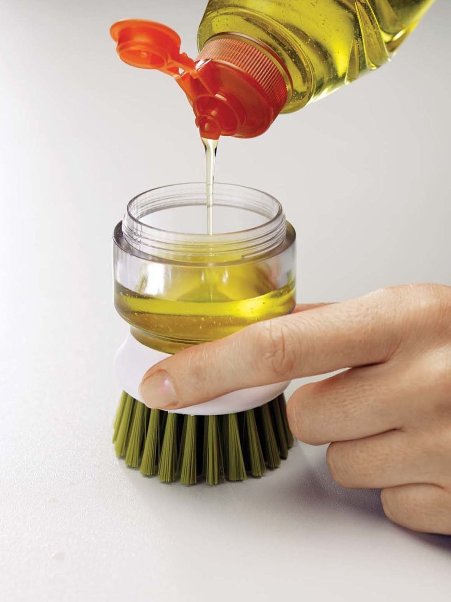 Joseph Joseph Green Plastic 9 cm Palm Scrub - Set of 1