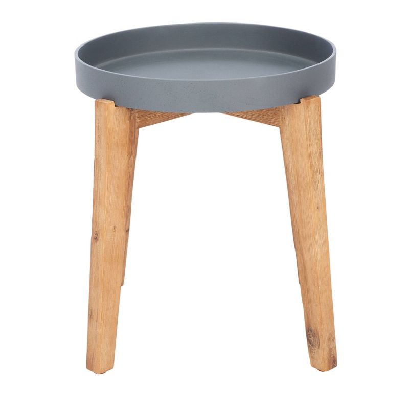 Wood Fiber Clay Patio Accent Table - Olivia & May