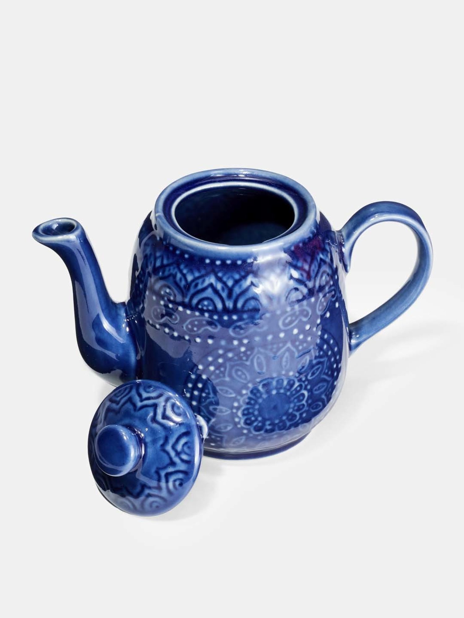 Fabindia Home 'Nilaya' Navy Ceramic Tea Set
