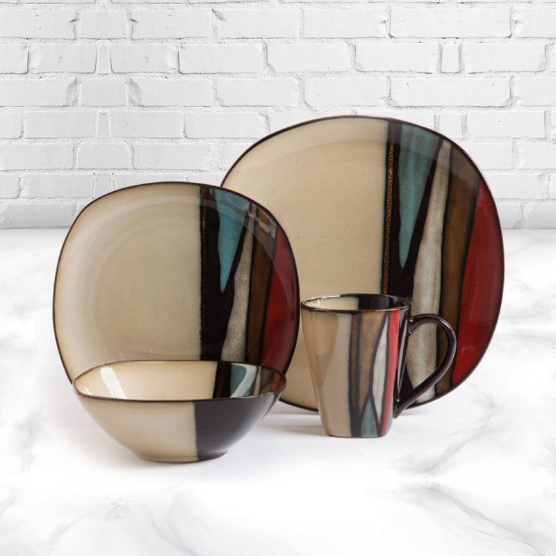 Gibson Elite 16pc Stoneware Althea Dinnerware Set