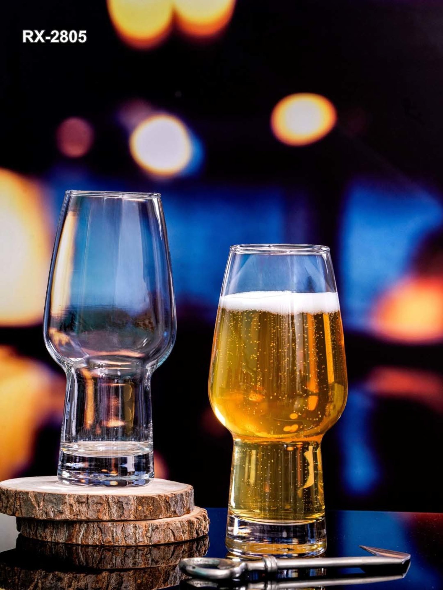 ROXX Transparent Glass Euro Tumbler (0.47 L) - Set of 4