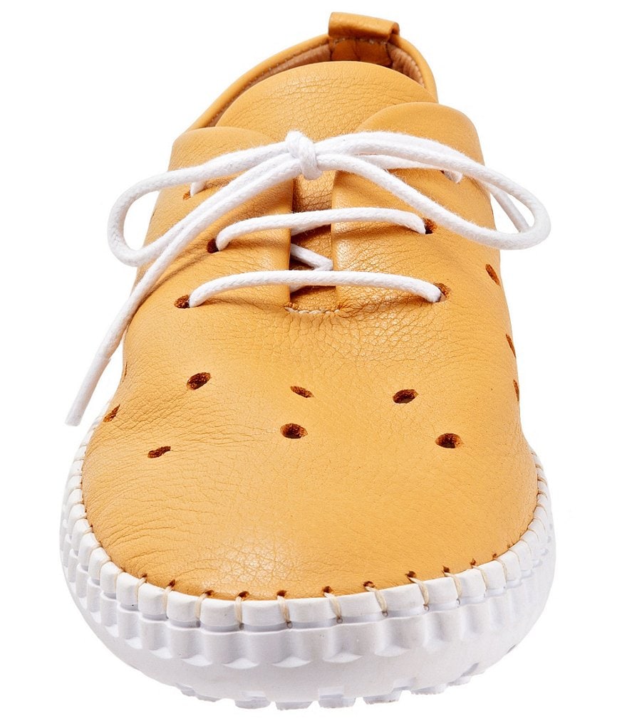 Bueno Dallas Perforated Leather Sneakers