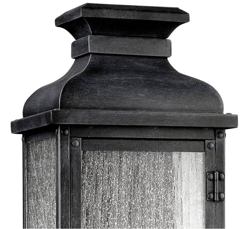 Feiss Pediment 18 1/4" High Zinc 2-Light Outdoor Wall Light