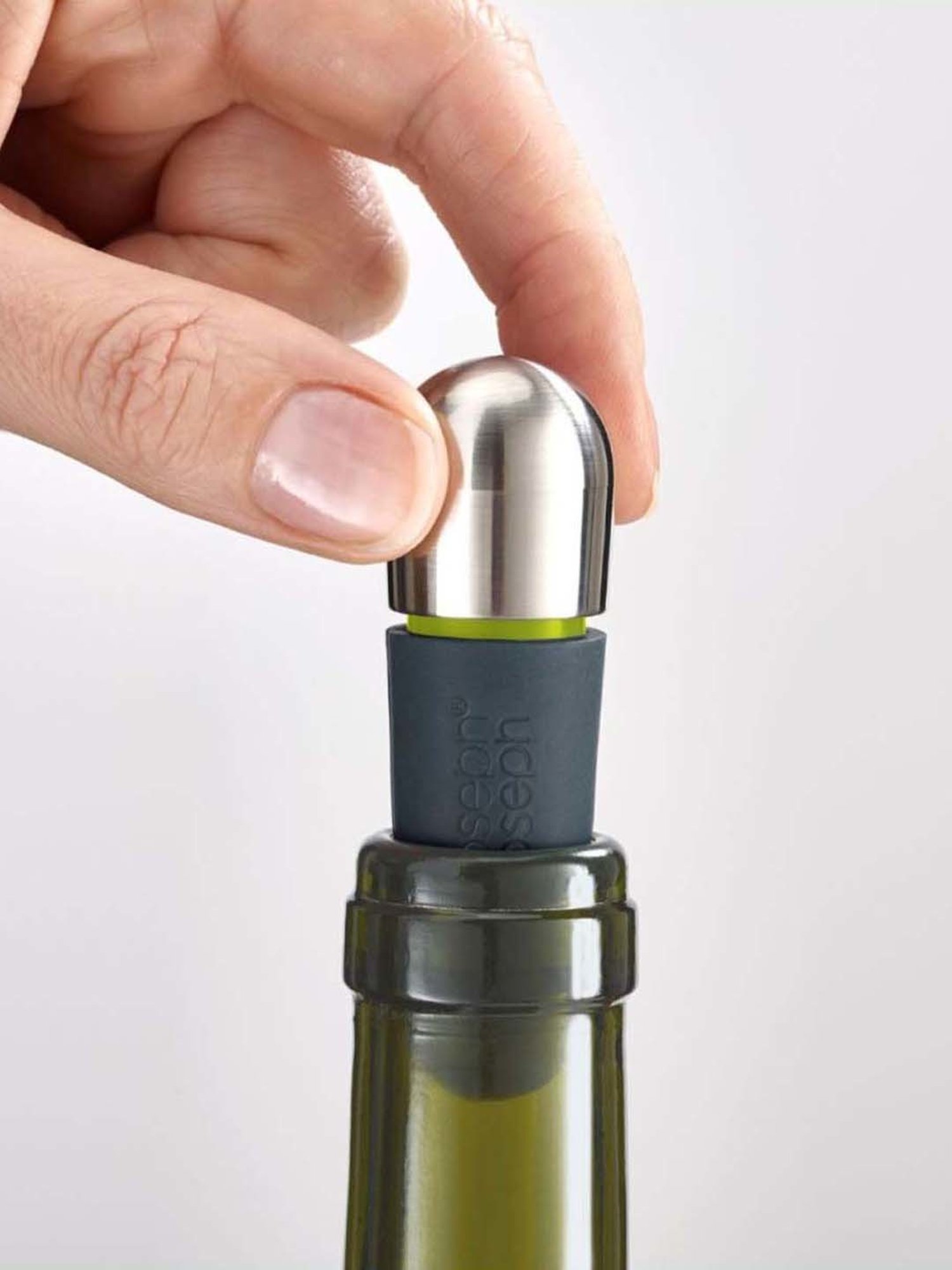 Joseph Joseph BarWise Blue Stainless Steel Twist-Lock Wine Stopper