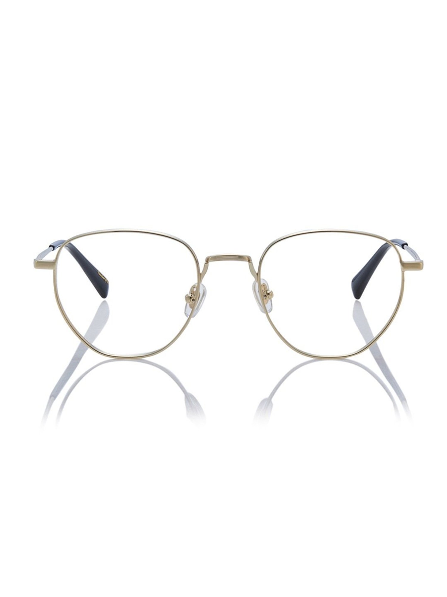 Shisen Fox Fuji Dark Gold Round Unisex Blue Filter Computer Lenses -50 mm