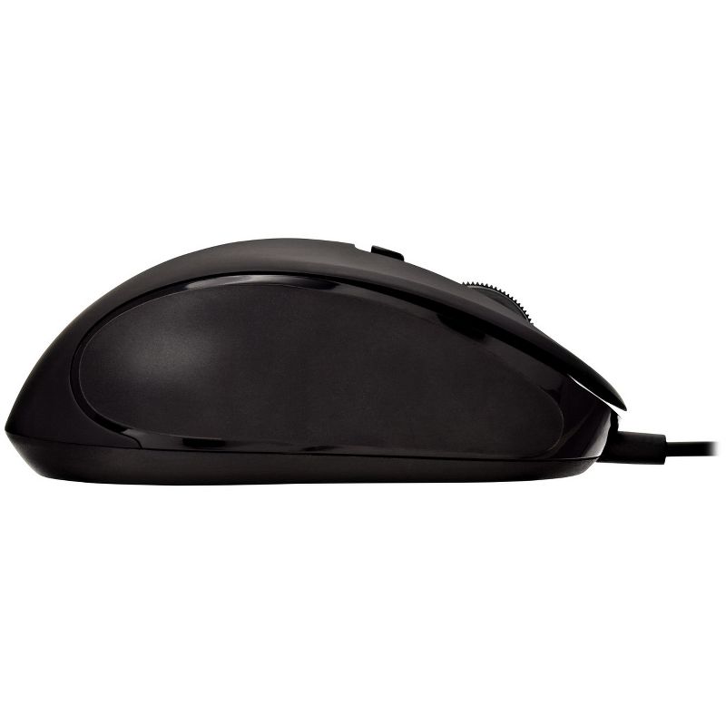 V7 MU300 PRO USB 6-Button Wired Mouse with Adjustable DPI - Black - Cable - Black - USB - 1600 dpi - 6 Button(s) - Symmetrical