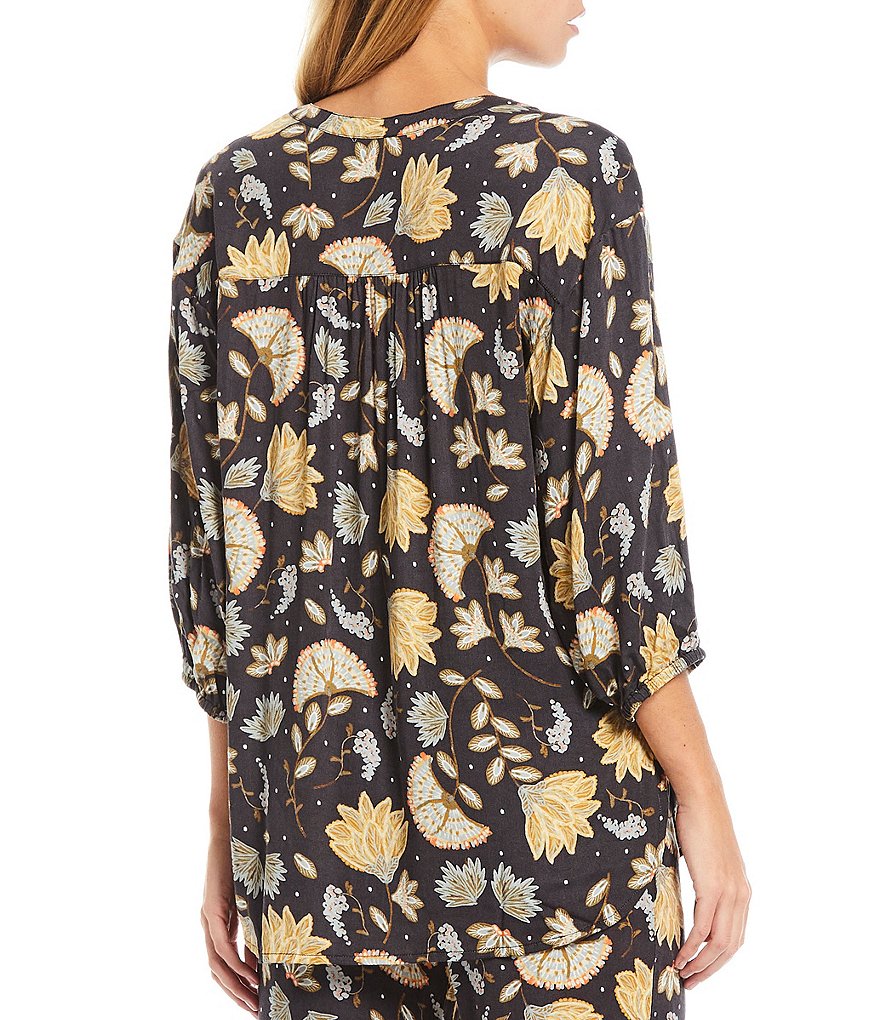 Refinery29 Floral Print Woven Coordinating Sleep Top